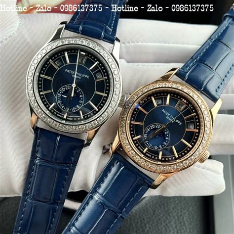 Đồng hồ Patek Philippe nam đính đá máy cơ automatic  